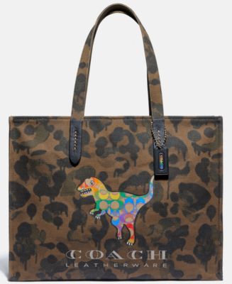 Coach dinosaur deals tote bag