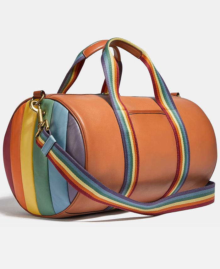 COACH Pride Leather Duffle With Rainbow Quilting & Reviews All