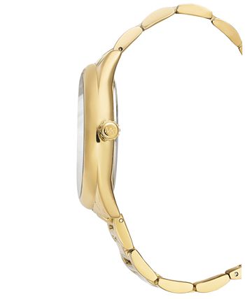 Michael Kors - Women's Janelle Gold-Tone Stainless Steel Bracelet Watch 42mm
