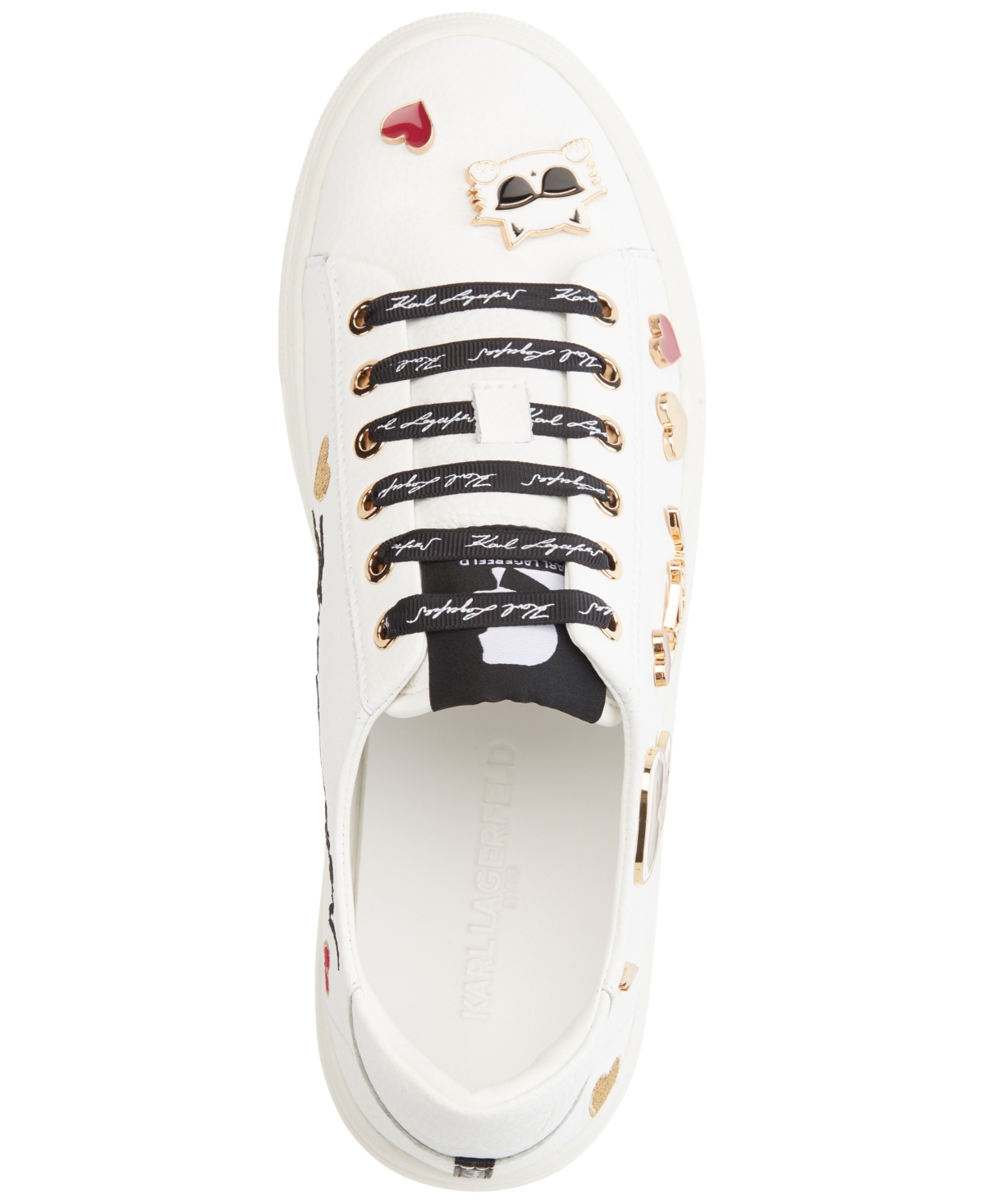 KARL LAGERFELD WOMEN'S CATE PINS LACE-UP SNEAKERS 