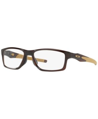 Oakley OX8090 Crosslink TruBridge Men's Rectangle Eyeglasses - Macy's