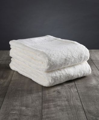 Villa Turkish Cotton Bath Towels - 4 Pieces, White