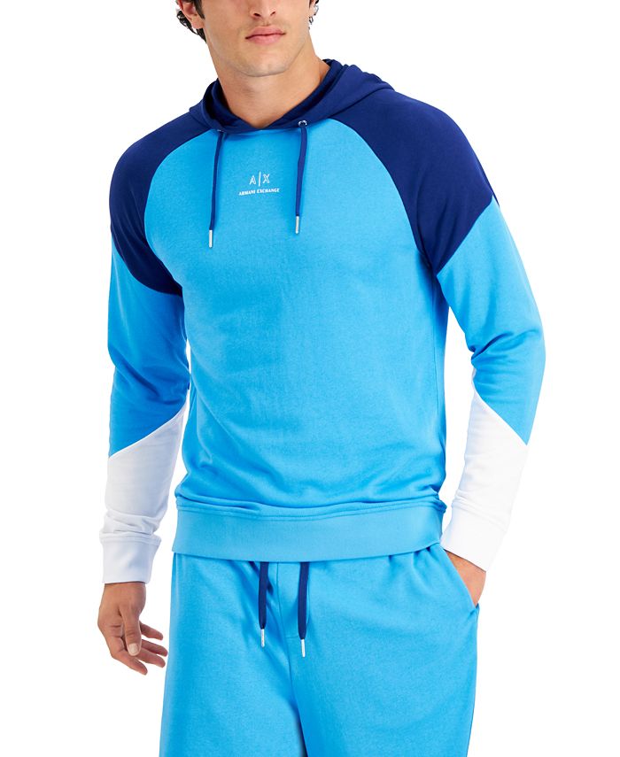 Armani exchange blue discount hoodie