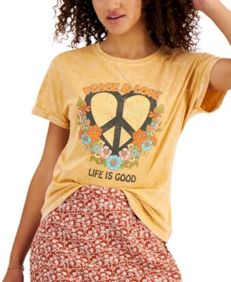 Rebellious One - Juniors' Life Is Good Graphic-Print T-Shirt