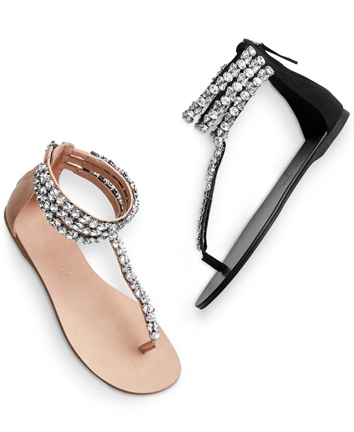 embellished flat sandals uk
