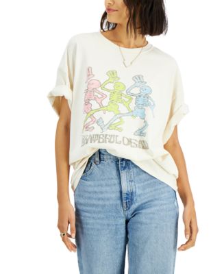 Junk Food Men's Grateful Dead Skeleton Short Sleeve T-shirt - Macy's