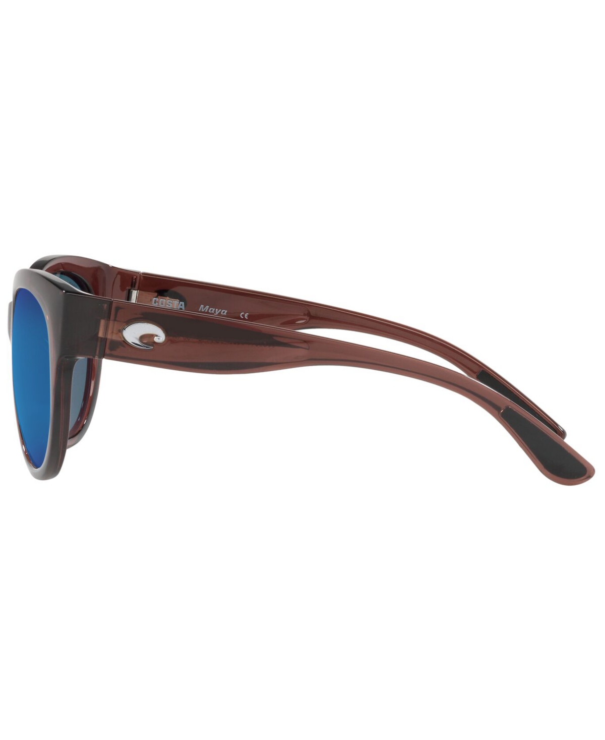 Costa Del Mar Maya Polarized Sunglasses, 6S9011 55 - 413 SHINY URCHIN CRYSTAL/BLUE MIRROR 580