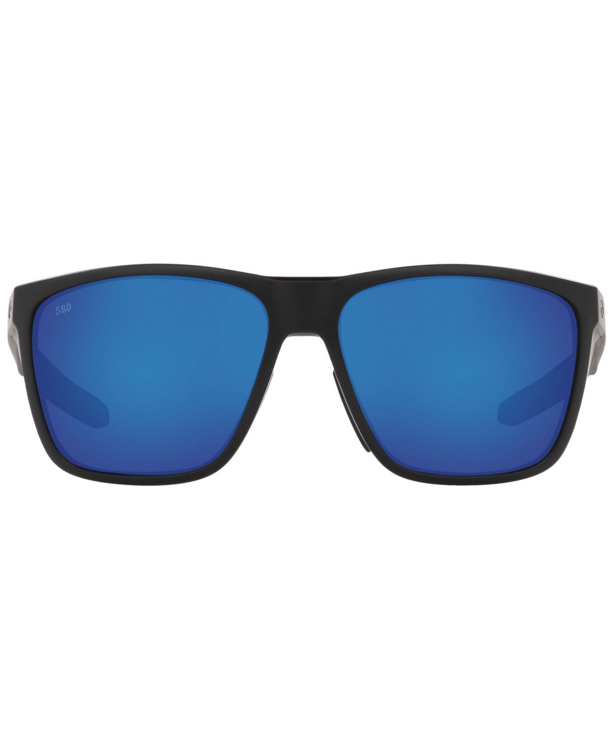 Shop Costa Del Mar Ferg Xl Polarized Sunglasses, 6s9012 62 In Matte Black,green Mirror G