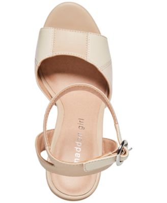 Madden Girl Skyy Heeled Platform Sandal - Women's Ankle Strap Patchwork Sandals