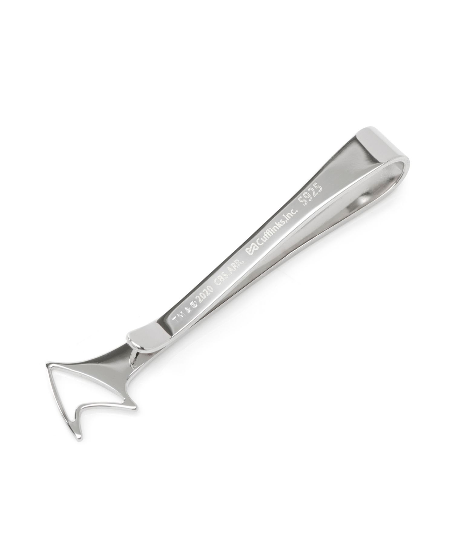 Men's Sterling Cutout Delta Shield Tie Bar