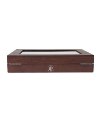 Men&#39;s Espresso Cufflinks Collector&#39;s Case