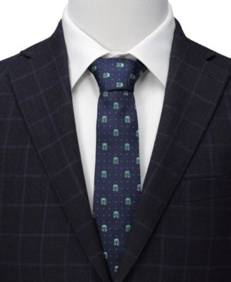 Men's Mandalorian Helmet Dotted Tie