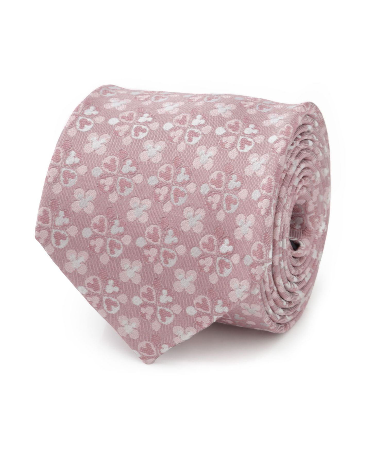 Мужской галстук Disney Mickey Mouse Silhouette Blossom Tie, цвет: Розовый — фото 1
