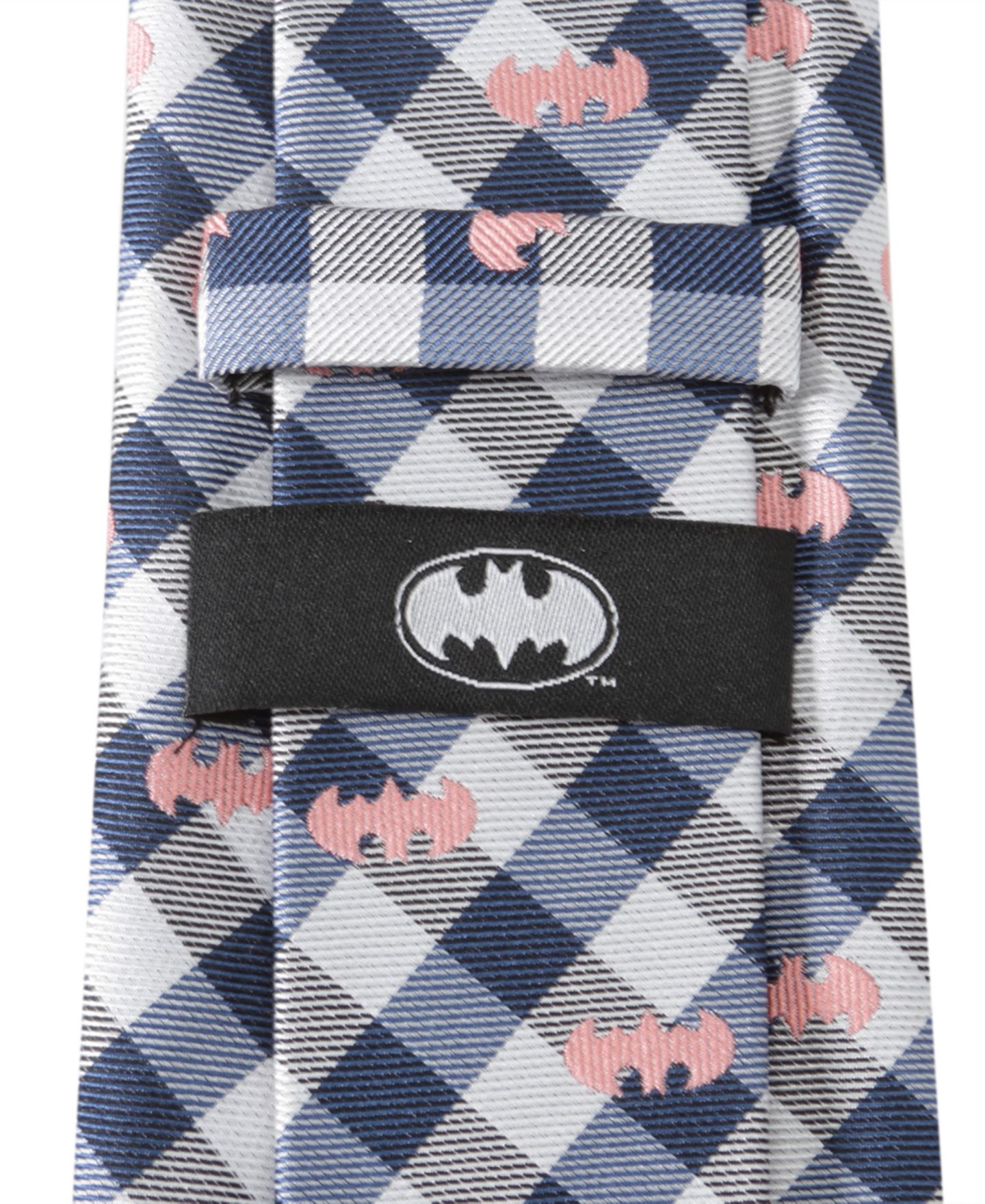 Мужские галстуки DC Comics Batman Plaid Tie, цвет: Тёмно-синий — фото 3