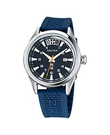 Men's N83 Blue Silicone Strap Watch 40 mm