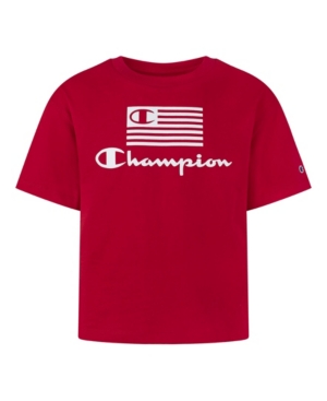 Big Girls Flag Boxy Graphic Tee