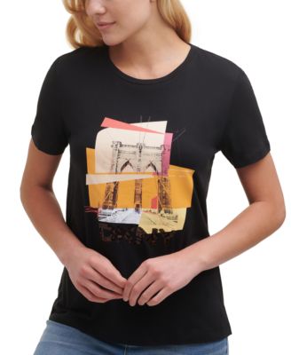 DKNY - Brooklyn Bridge Collage Graphic T-Shirt