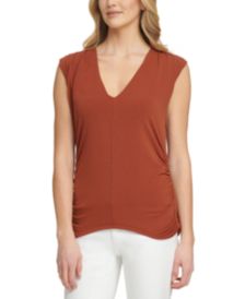 Ruched V-Neck Top