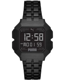 Remix LCD, Black-Tone Stainless Steel Watch, P5053