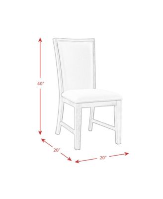 Jasper Dining Slat Back Side 2 Piece Chair Set