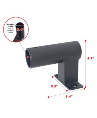 Bar Holder Attachment for Power Racks and Cages - Barbell Storage, Impact Resistant Coating, SF-XFA003