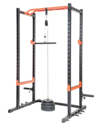 Lat Pull Down Attachment for Power Rack Cages, Up to 360LBs Support