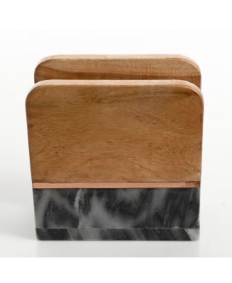 Gibson - Marble & Wood Napkin Holder