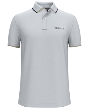 Tommy Hilfiger Men's Custom-Fit Th Luxe Irvington Pique Polo Shirt