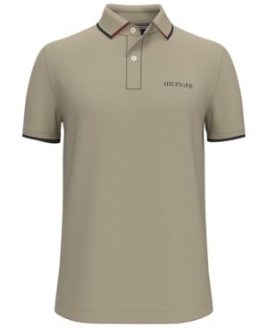 Tommy Hilfiger Men's Custom-Fit Th Luxe Irvington Pique Polo Shirt