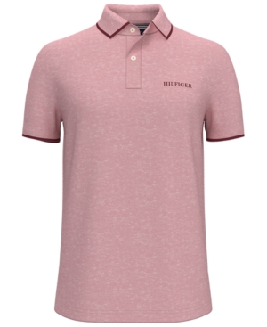 Tommy Hilfiger Men's Custom-Fit Th Luxe Irvington Pique Polo Shirt