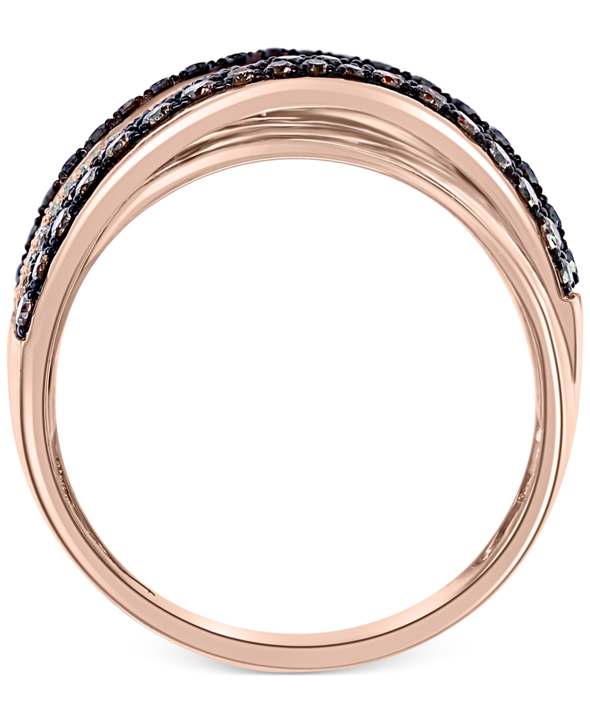 Effy Multicolor Diamond Statement Ring (7/8 ct. t.w.) in 14k- Rose Gold