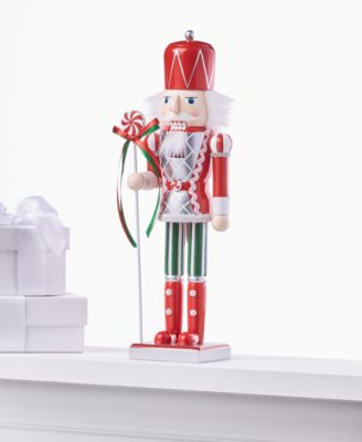 Christmas Cheer Red & Green Candy Nutcracker, Created for Macy's