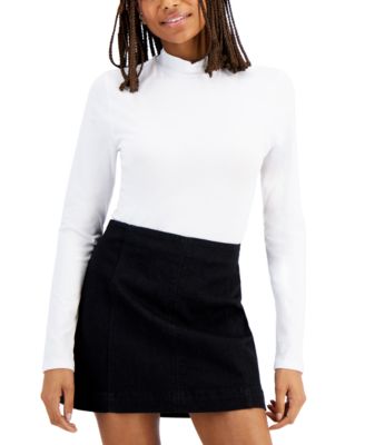 Aveto - Juniors' Mock-Neck Long-Sleeve Top