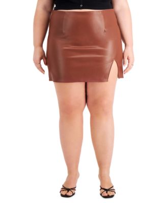 beige plus size mini skirts