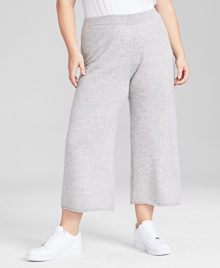 Plus size cashmere sales pants