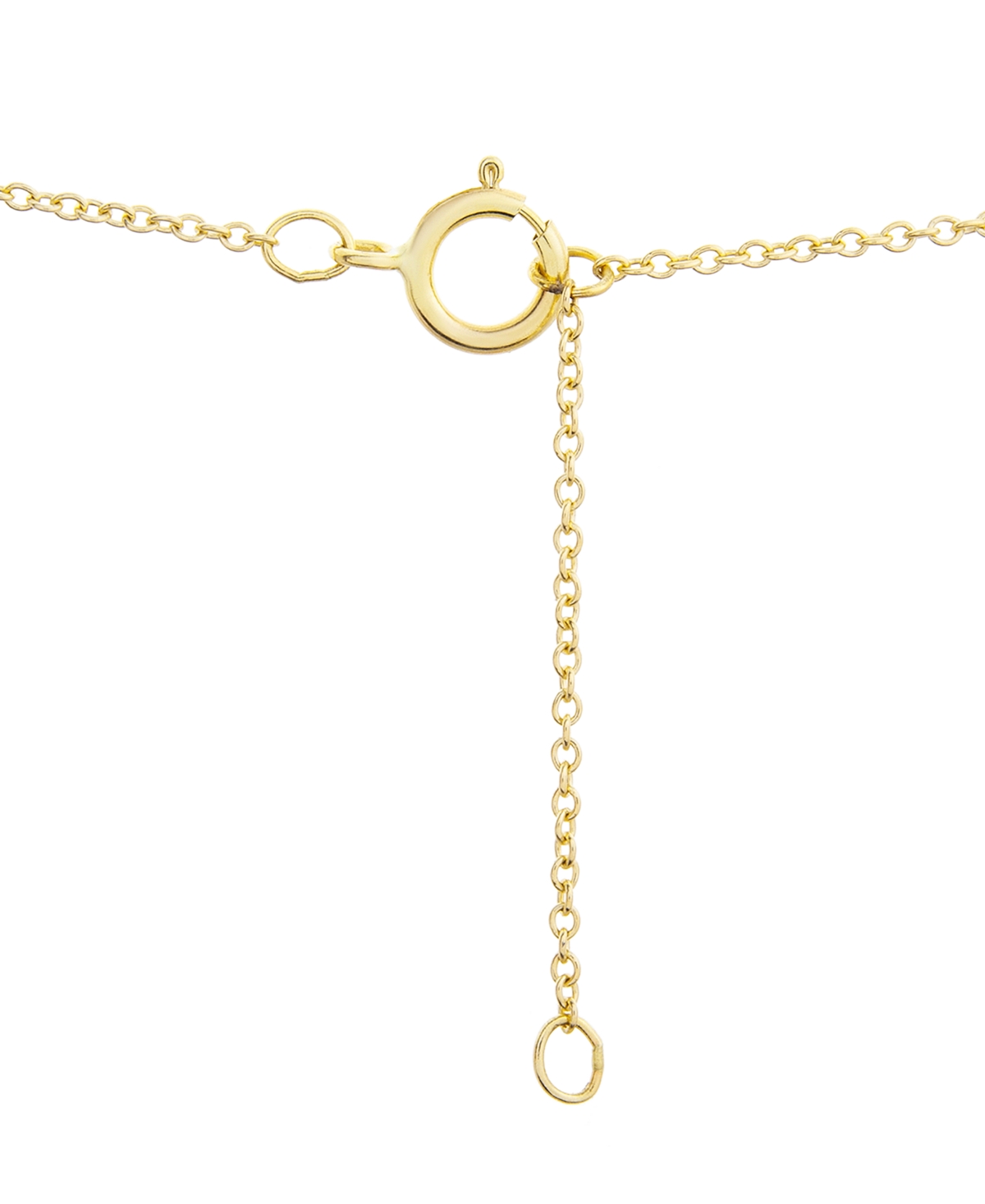Diamond Initial Pendant Necklace (1/10 ct. t.w.) in 14k Gold, 17