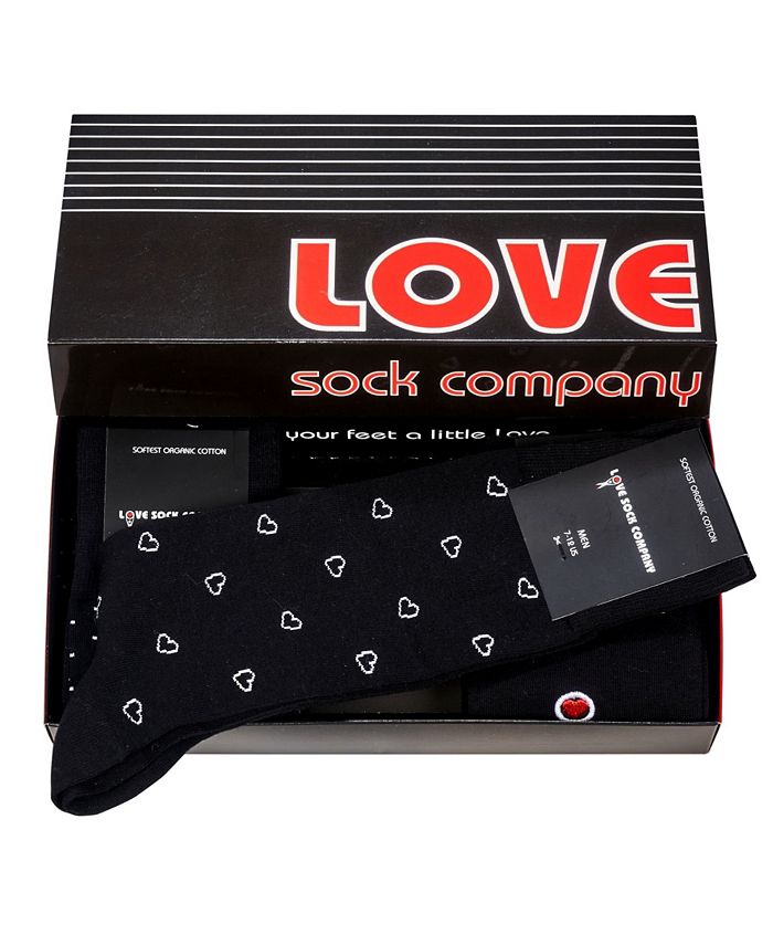 Love Sock Company Men's Luxury Dress Socks in Gift Box, Pack of 3 Macy's