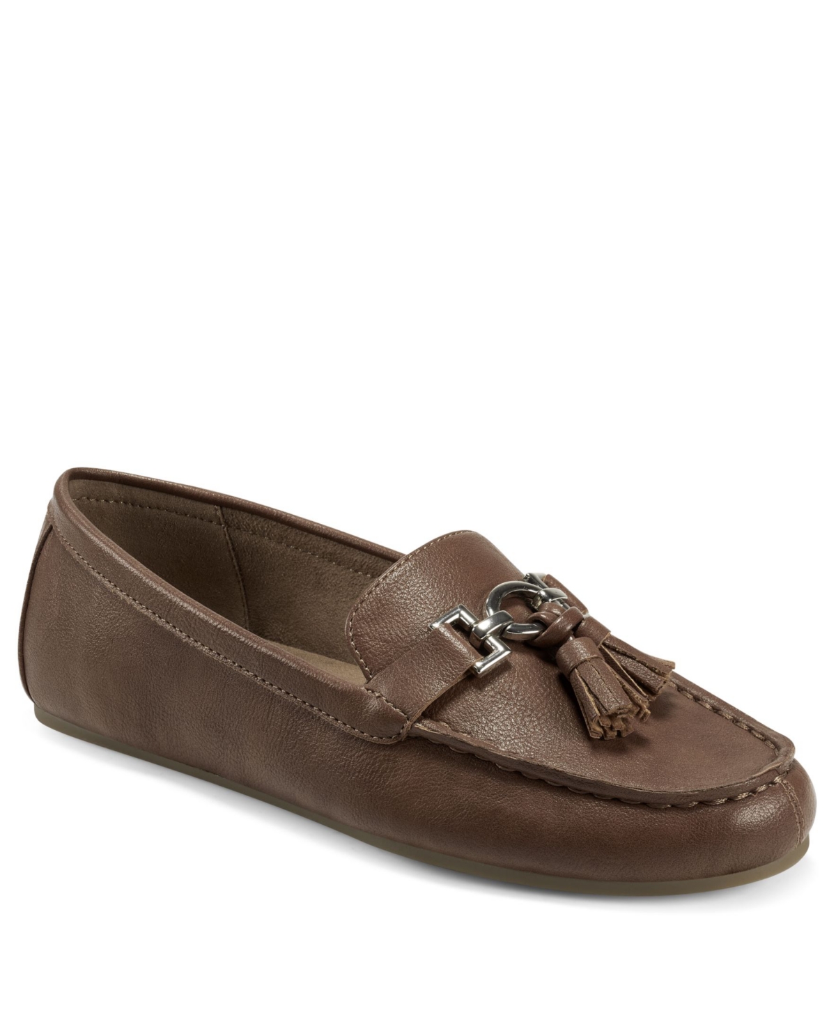 Aerosoles Women's Deanna Driving Style Loafers In Brown Fabric