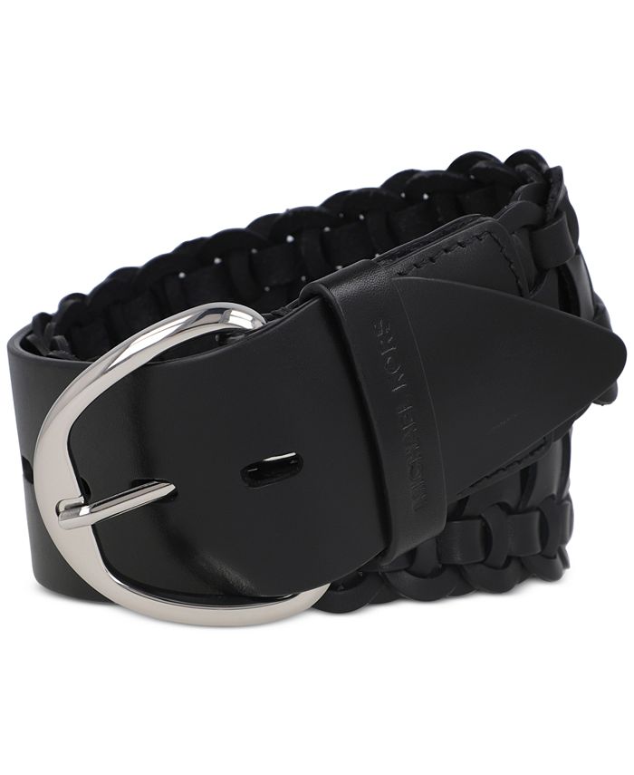 Michael Kors Woven Leather Belt Macy s