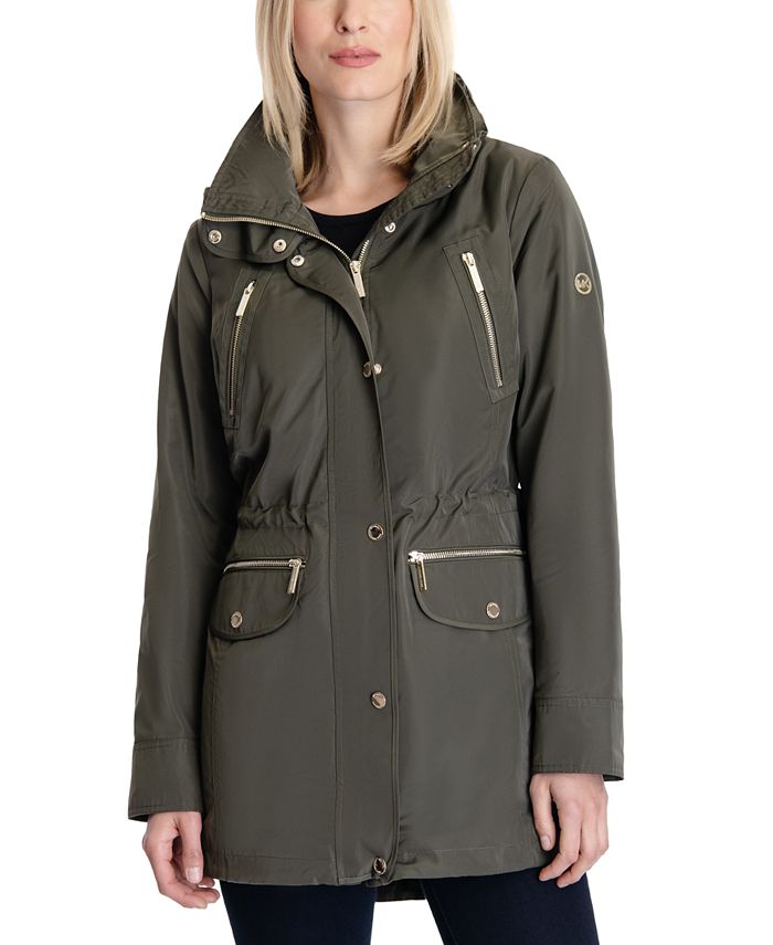 Michael Kors Women's Hooded Anorak Raincoat, Created for Macy's & Reviews -  Coats & Jackets - Women - Macy's