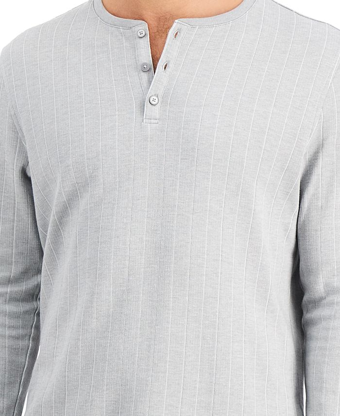 Alfani Men's Ribbed Henley Shirt, Created for Macy's Macy's
