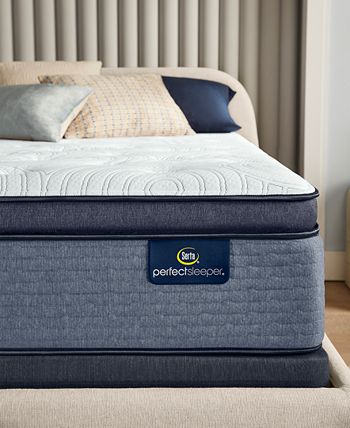 Serta - Perfect Sleeper Renewed Night 16" Medium Firm Pillow Top Mattress Set- Twin