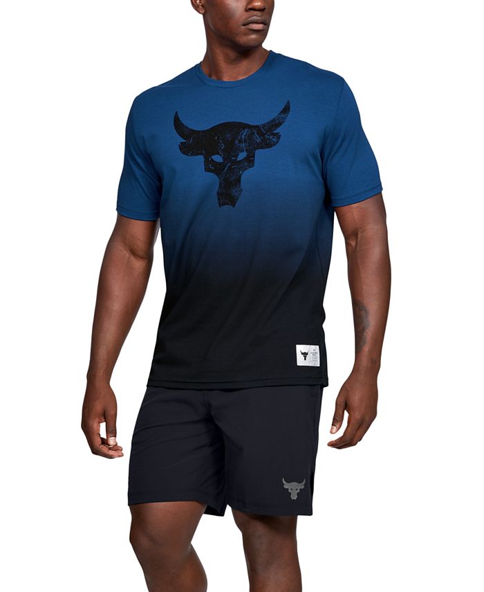 Under Armour Men's Project Rock Bull Gradient T-Shirt - Macy's