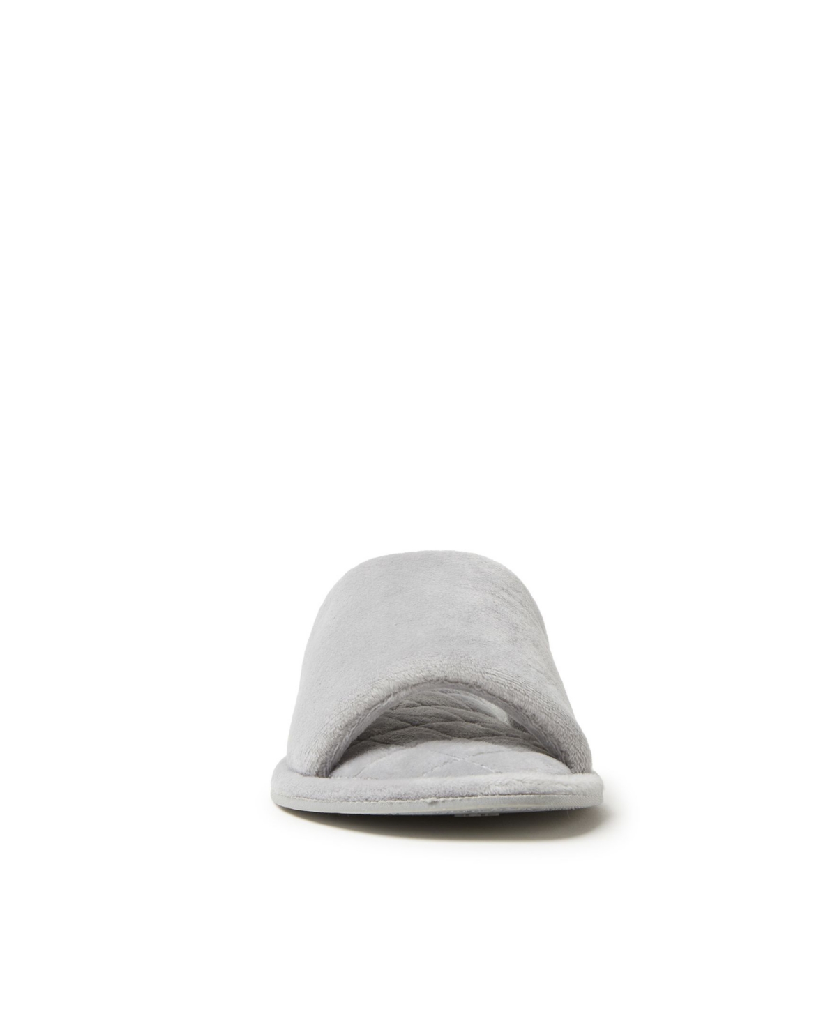 Dearfoams Women's Beatrice Microfiber Velour Side Gore Slide, Online Only