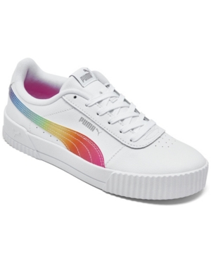 Puma Big Girls Carina Leather Casual Sneakers from Finish Line