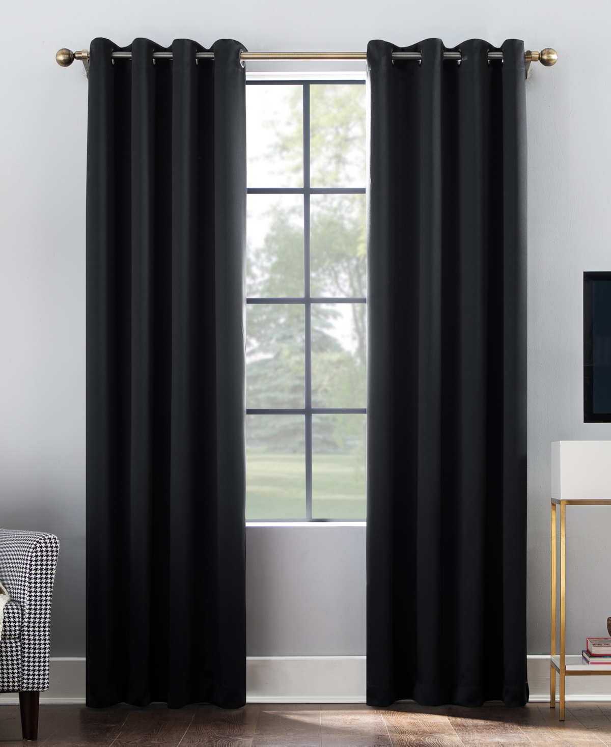 Oslo Theater Grade Extreme 100% Blackout Grommet Curtain Panel