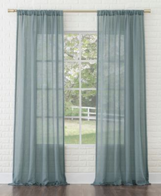 Silvia Crushed Texture Semi-Sheer Rod Pocket Curtain Panel
