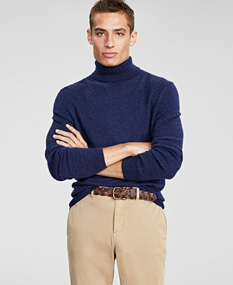Club Room Men's Cashmere Turtleneck Sweater, Created for Macy's ...
