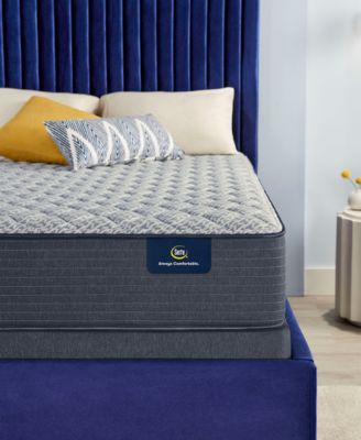Serta CLOSEOUT! Serene Sky 12" Firm Mattress Set- Queen