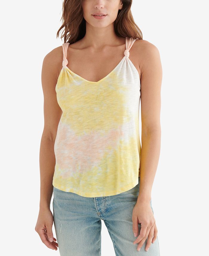 Lucky Brand Knotted Camisole & Reviews - Tops - Women - Macy's
